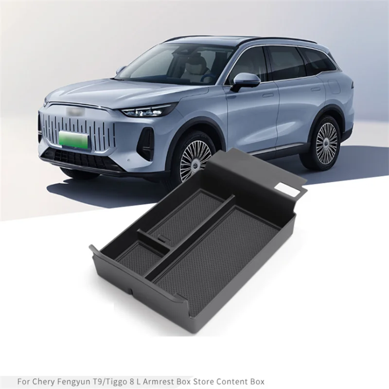 

FOR Chery FULWIN T9 TIGGO 8L 2024 Interior Accessories Center Armrest Storage Box Door Armrest Container Box Cover Plastic