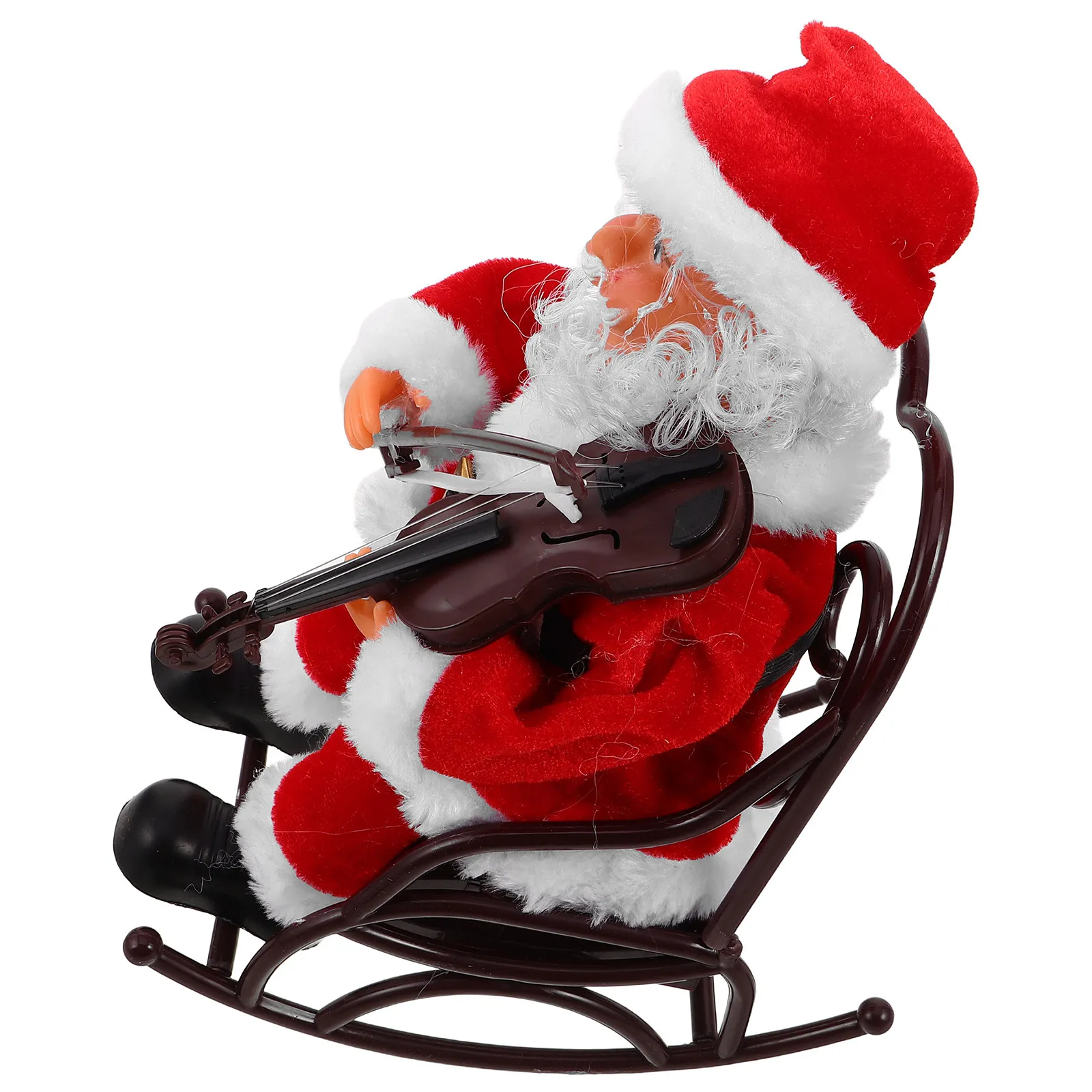 Creative Electric Santa with Music Instrument Christmas Figure - Adorable Holiday Decoration for Living Room School Event