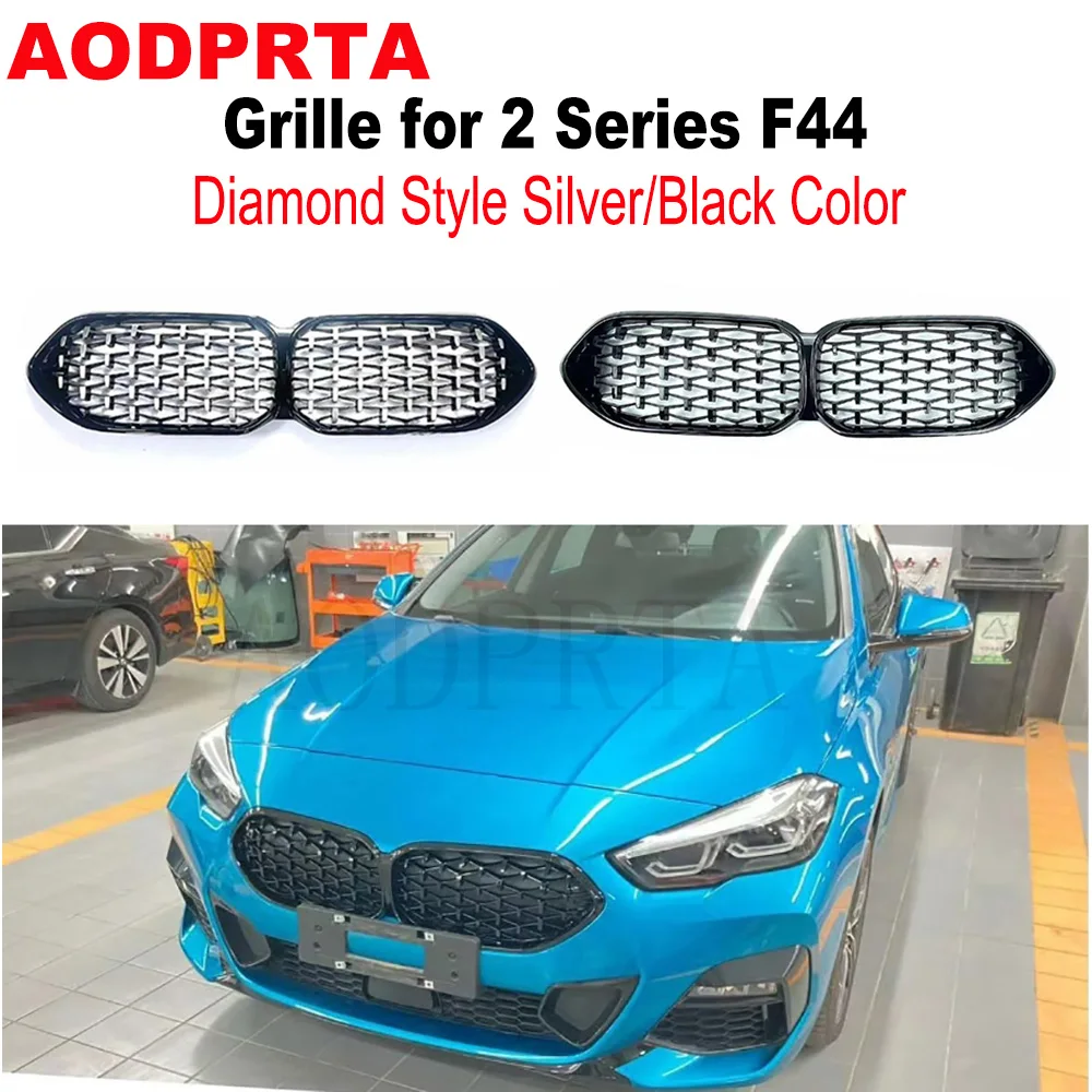 

M235i F44 Grille Diamond Radiator Style Front Bumper Mesh Grill for BMW 2 Series F44 Gran Coupe 2021-2024 216i 218i 220i 228i