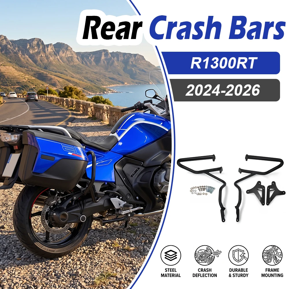 For BMW R 1300RT R1300RT R1300 RT 2024 2026 Motorcycles Bady Rear Crash Bar Frame Fuselage Tail Shield Bumper Bars Accessories
