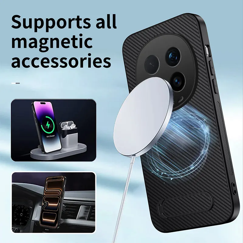 Luxury Magnetic Case for Honor Magic 8 PRO - close-up view