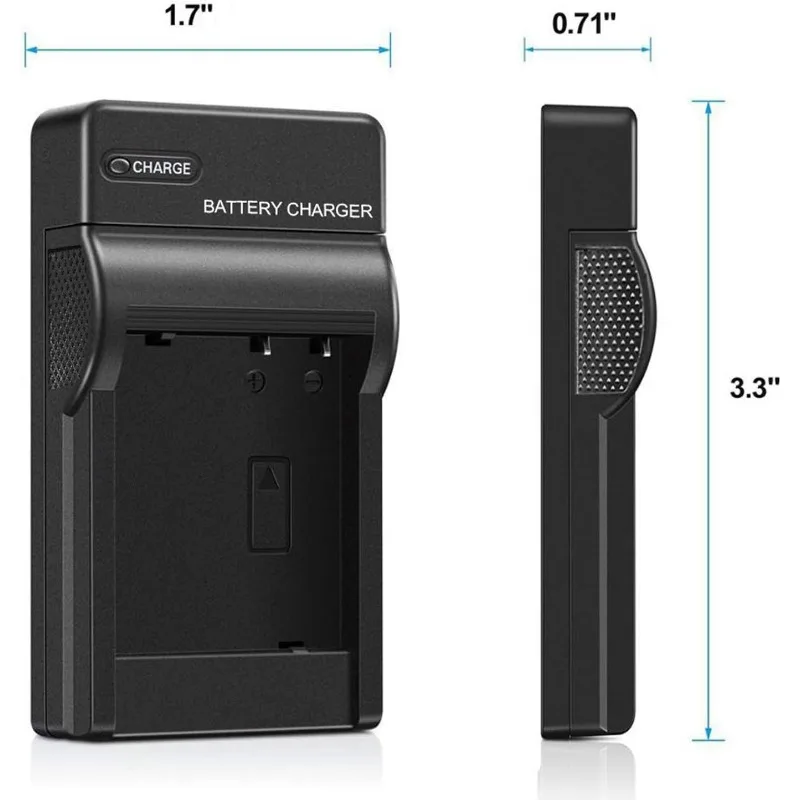 USB Battery Charger for Panasonic Lumix DMC-SZ02, DMC-XS1 Digital Camera