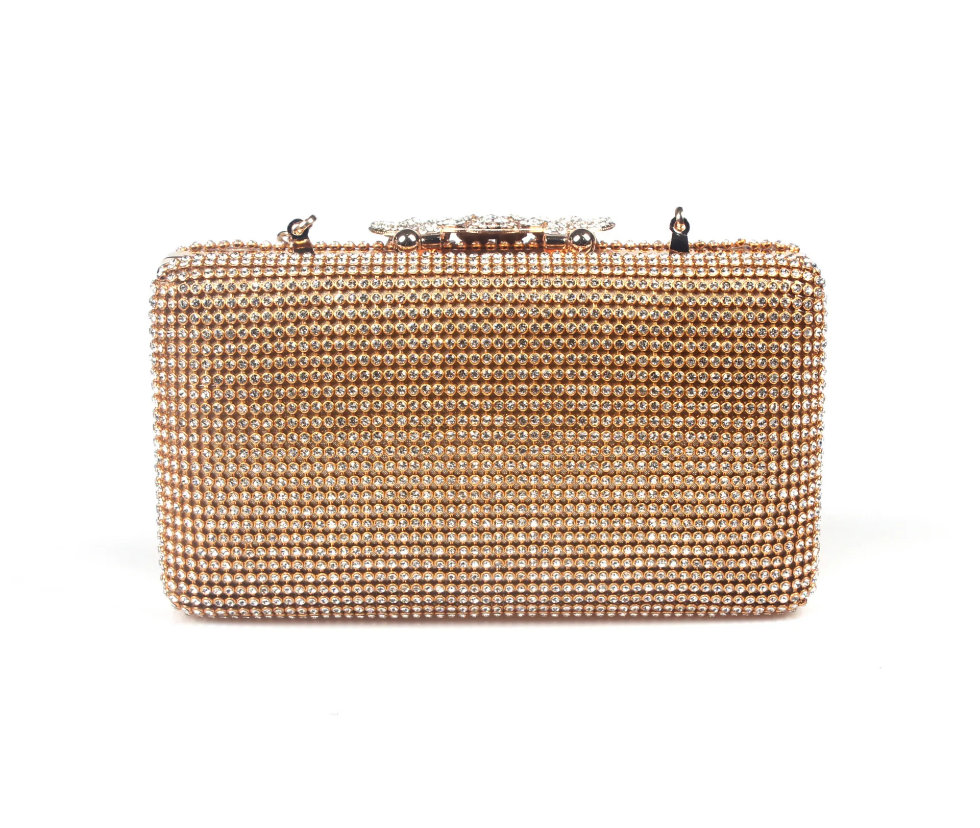 

Large Dinner Bag With Chinese Knot And Crown Diamond Water Diamond Clutch Wedding Receptions P Shaped Mobile Phone Women's Bag