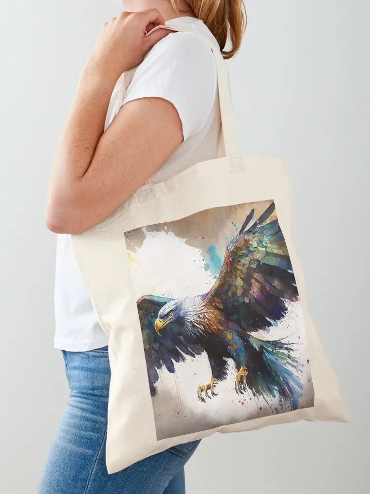 

Eagle, Watercolor Tote Bag shopping bag logo Big bag hand bags ecological bags
