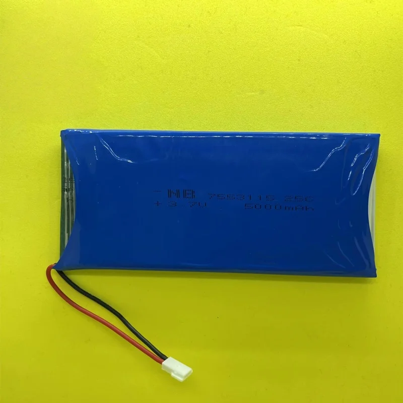 3.7V 5000mAh high-rate battery for aircraft models and quadcopters, model 7553115, for drones
