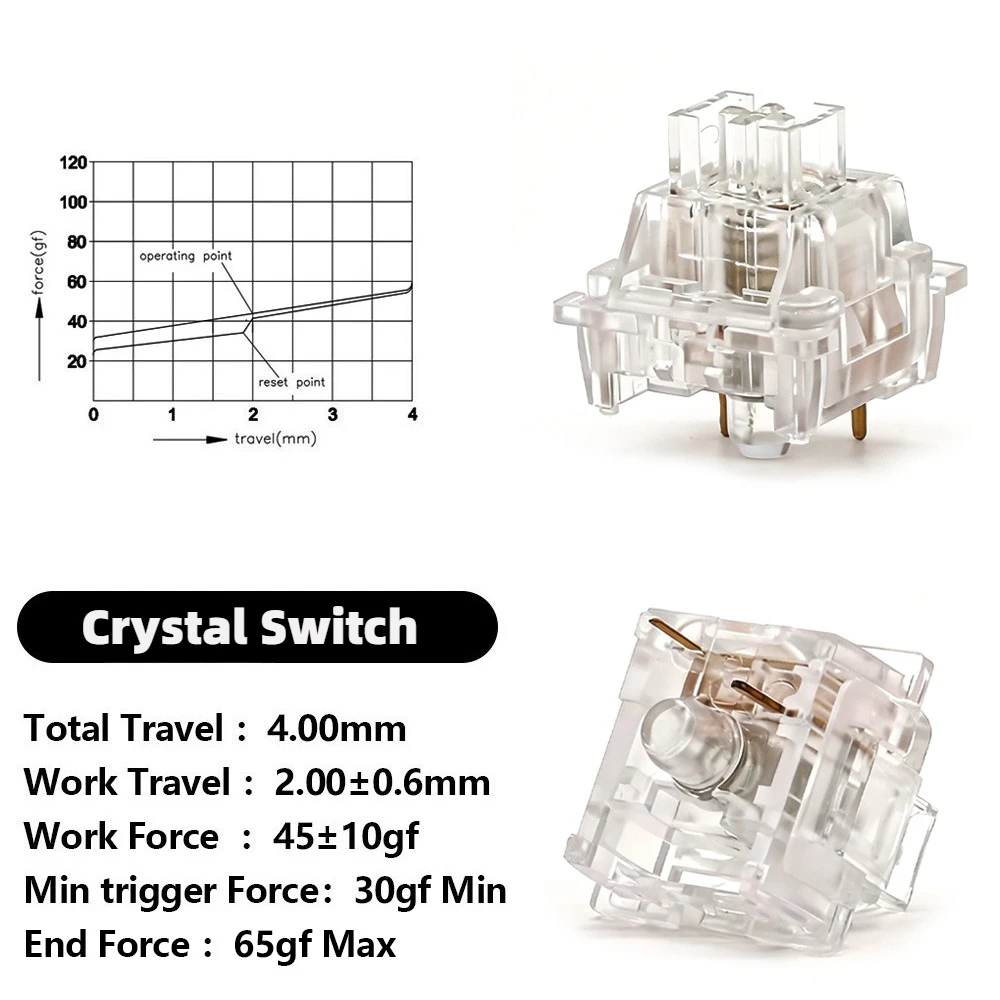 110Pcs Outemu Switches for Mechanical Keyboard 3Pin Clicky Linear Tactile Silent Switch RGB LED SMD Gaming Mechan with MX Switch image 3