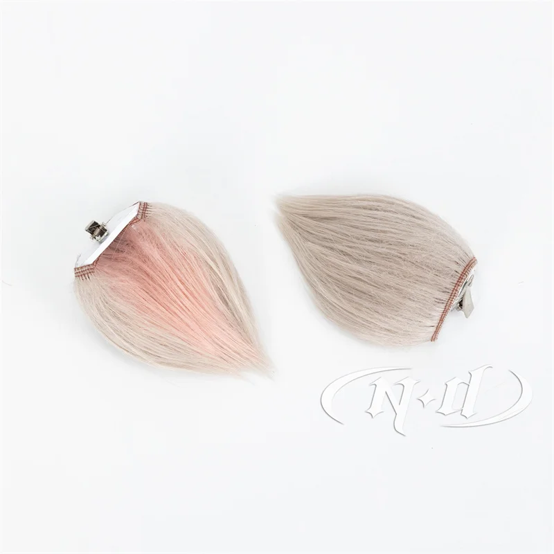 ND Eyjafjalla شعر مستعار تأثيري لعبة الفرسان تأثيري شعر مستعار بني طويل الشعر مع الأذن لجميع القديسين جزء مقاومة للحرارة الاصطناعية