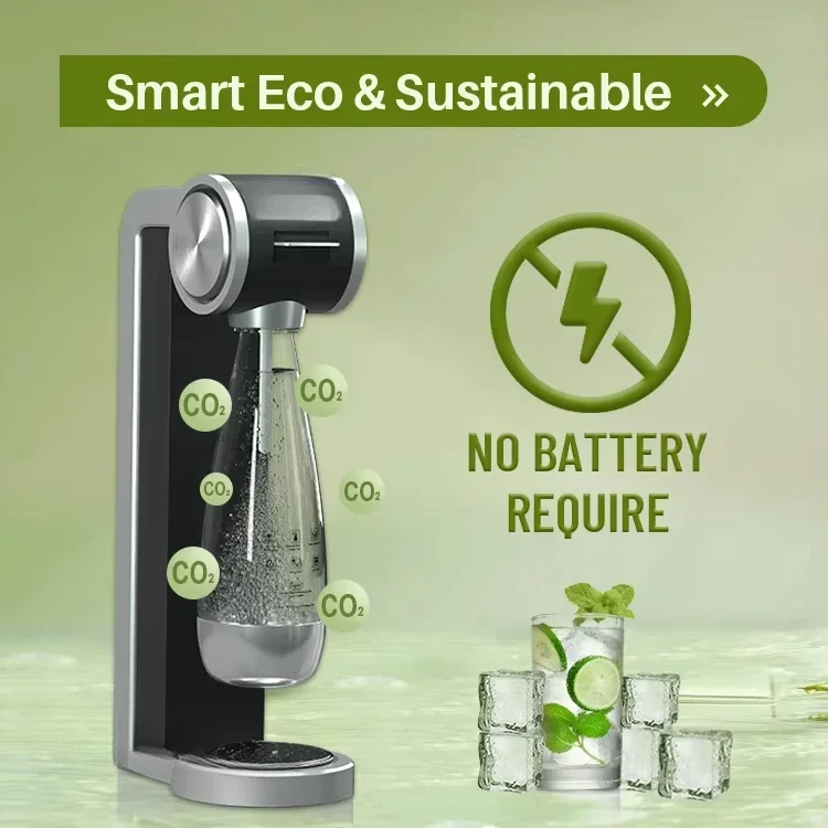 1L Reusable Water Bottle and 400ml Carbonated Bottle Sparkling Water Soda Streaming Machine