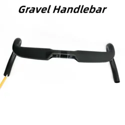 2023 Gravel Carbon Road Bike Handlebar 31.8mm Flared Bar Handlebar T800 Racing Bar Bicycle Parts Carbon Bike Handle Matte