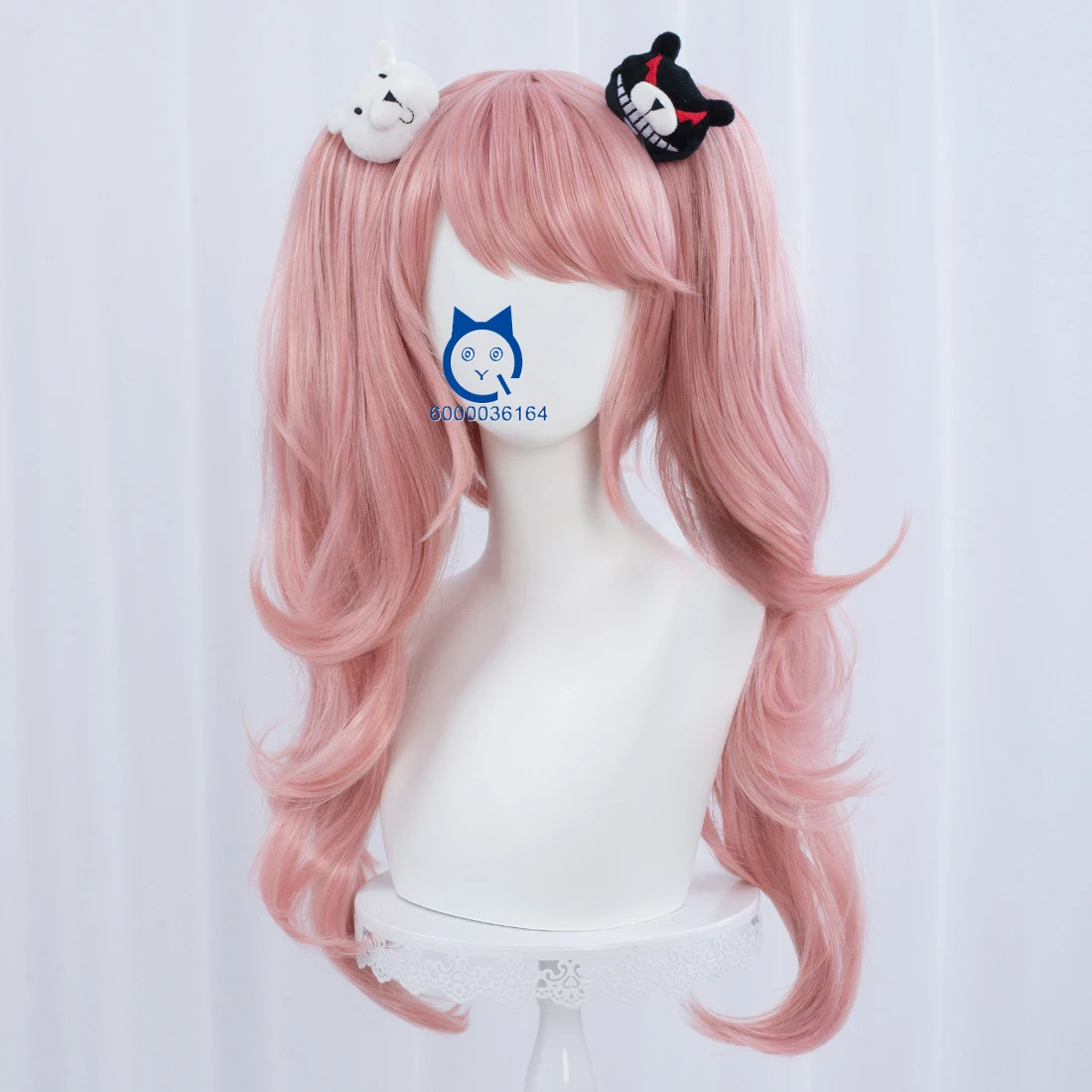 

Anime Danganrronpa Enoshima Junko New Arrival Cosplay Wig 65cm Pink Long with Ponytail No Clip Heat Resistant Synthetic Hair