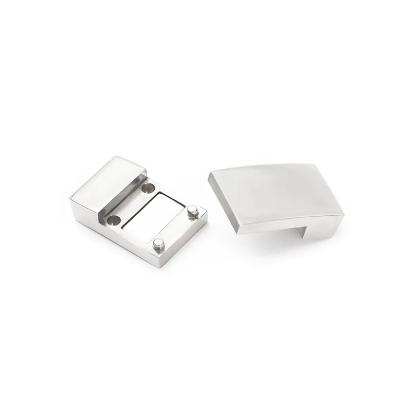 10Pcs 316L Stainless Steel 10x3mm Hole Magnetic Clasps for Leather Bracelet Lace Buckles Connectors Jewelry Closure Accessories