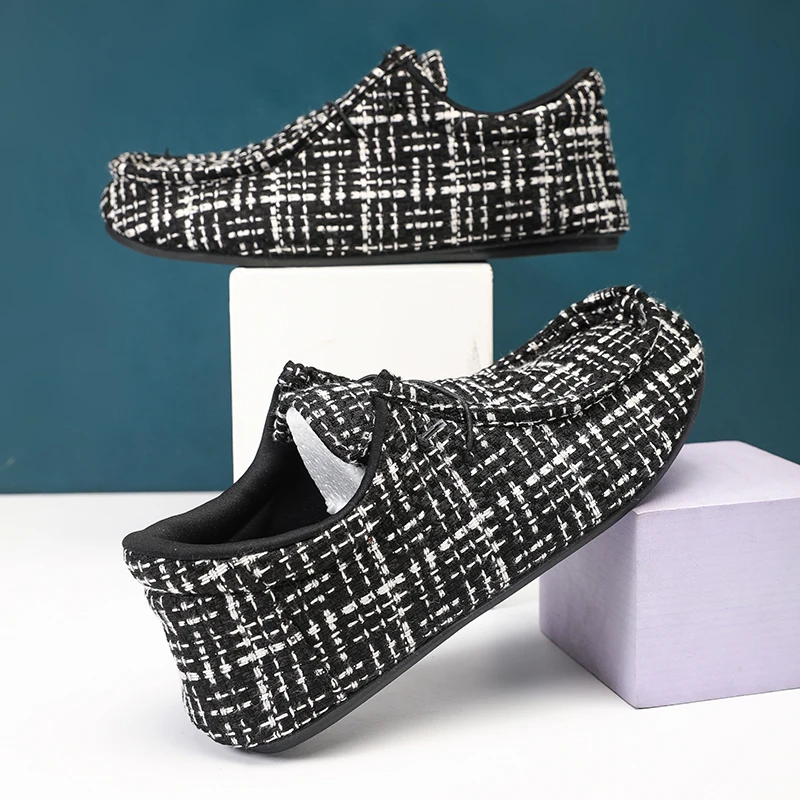 

Туфли мужские легкие холщовые, удобные, Нескользящие, повседневная обувь, плоская подошва, летняя Уличная обувь для отдыха