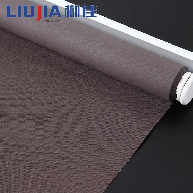 Horizontal Transparent plastic window shades Window curtains Roller Blind