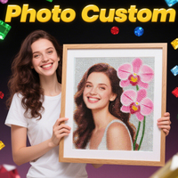 HUACAN 5D DIY Diamond Painting Photo Custom Mosaic Cross Stitch Kits Home Decor Rhinestones Embroidery Sale With Your Own Photo