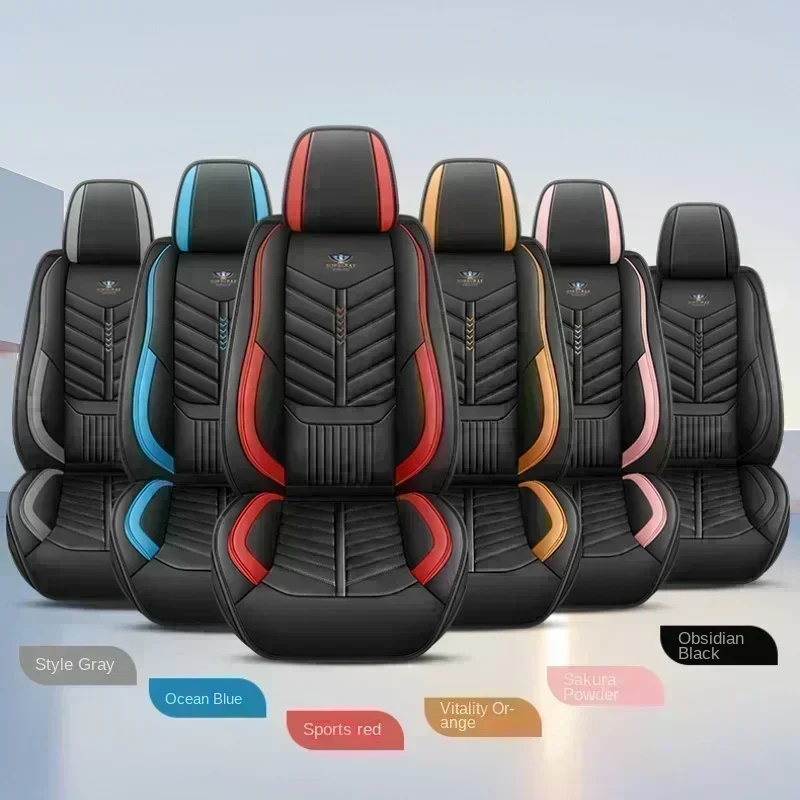 PER Toyota Tacoma Coprisedile per auto impermeabile resistente all'usura in pelle PU set completo fisso in vita 5 posti nuovo rivestimento completo per sedile