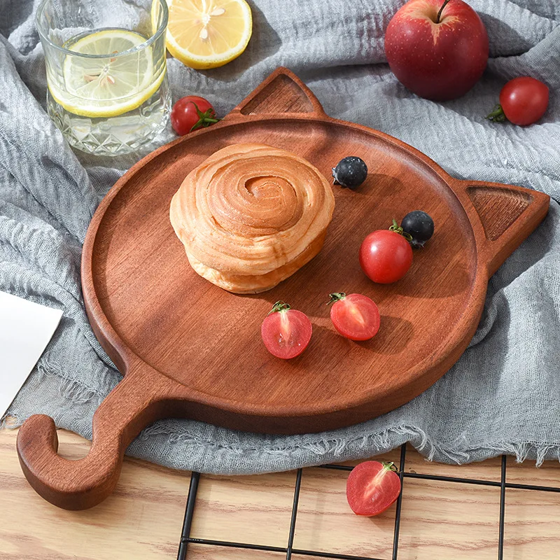 

Ebony solid wood whole wood cutting fruit bread wooden cutting board cutting chopping board steak board