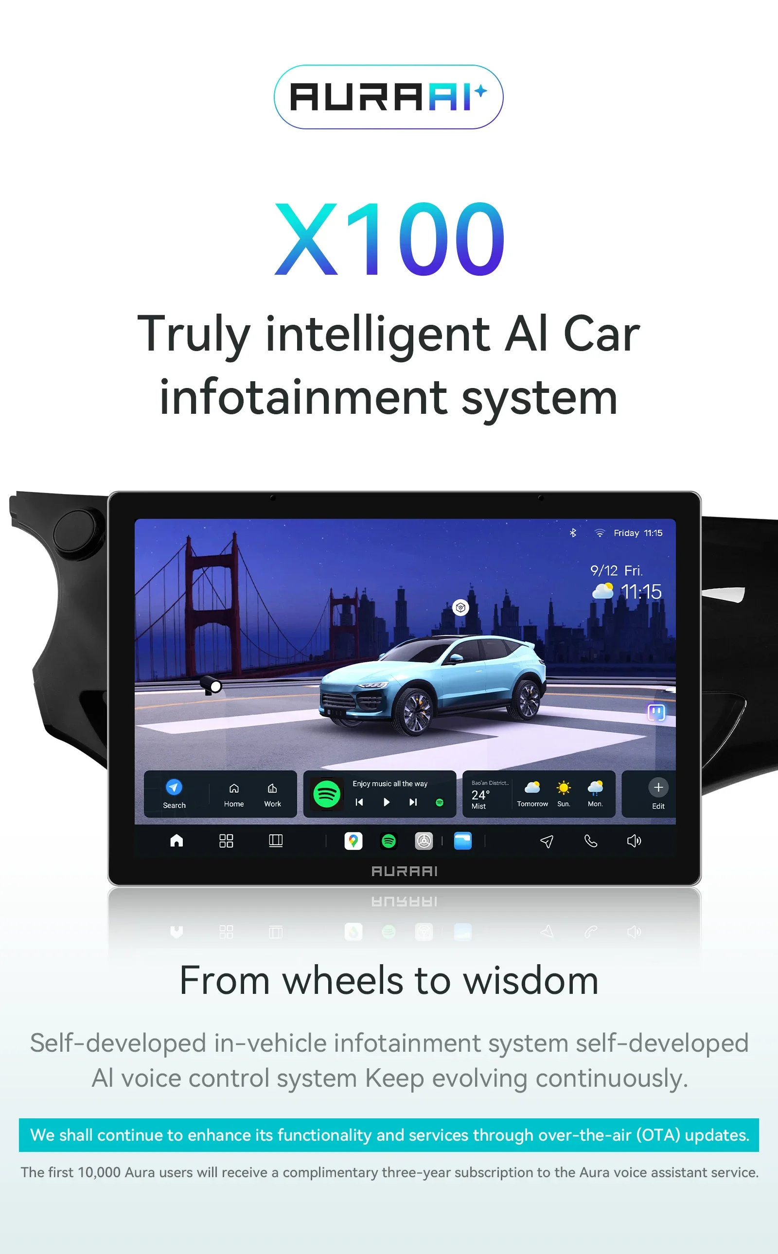 8+256G Carplay Android Autoradio für Citroen C3 DS3 2010 - 2016 Multimedia-Player 2K Intelligenter Bildschirm ADAS 360-Grad-Kamera – Detail 1