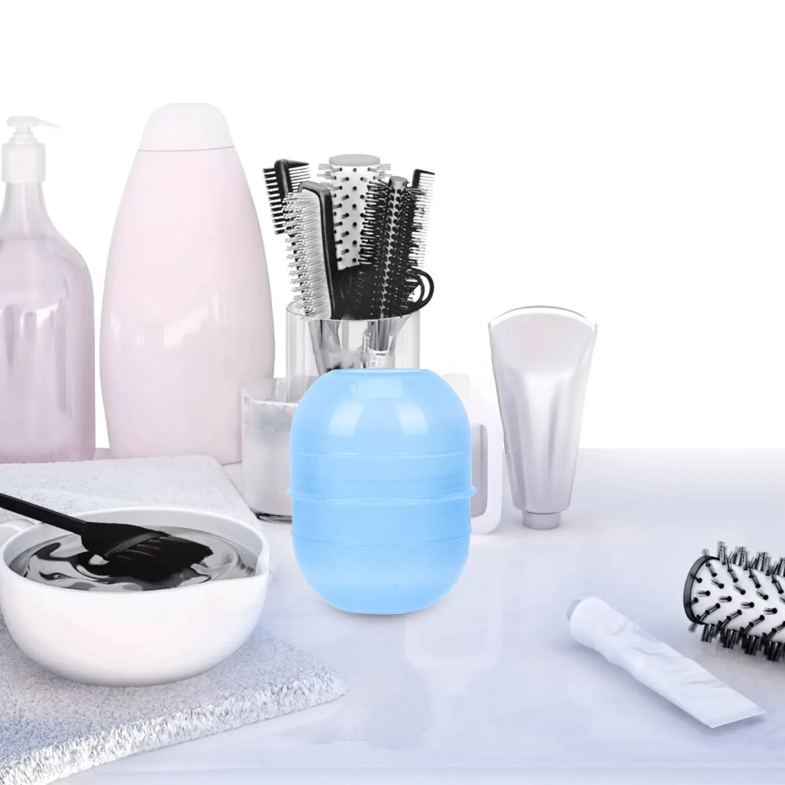 

2Pcs Hair Dyeing Shaker Cup with Measuring Scale Hair Coloring Mixer for Tint Mixing Salon Home Use Neat Clean Professional PP