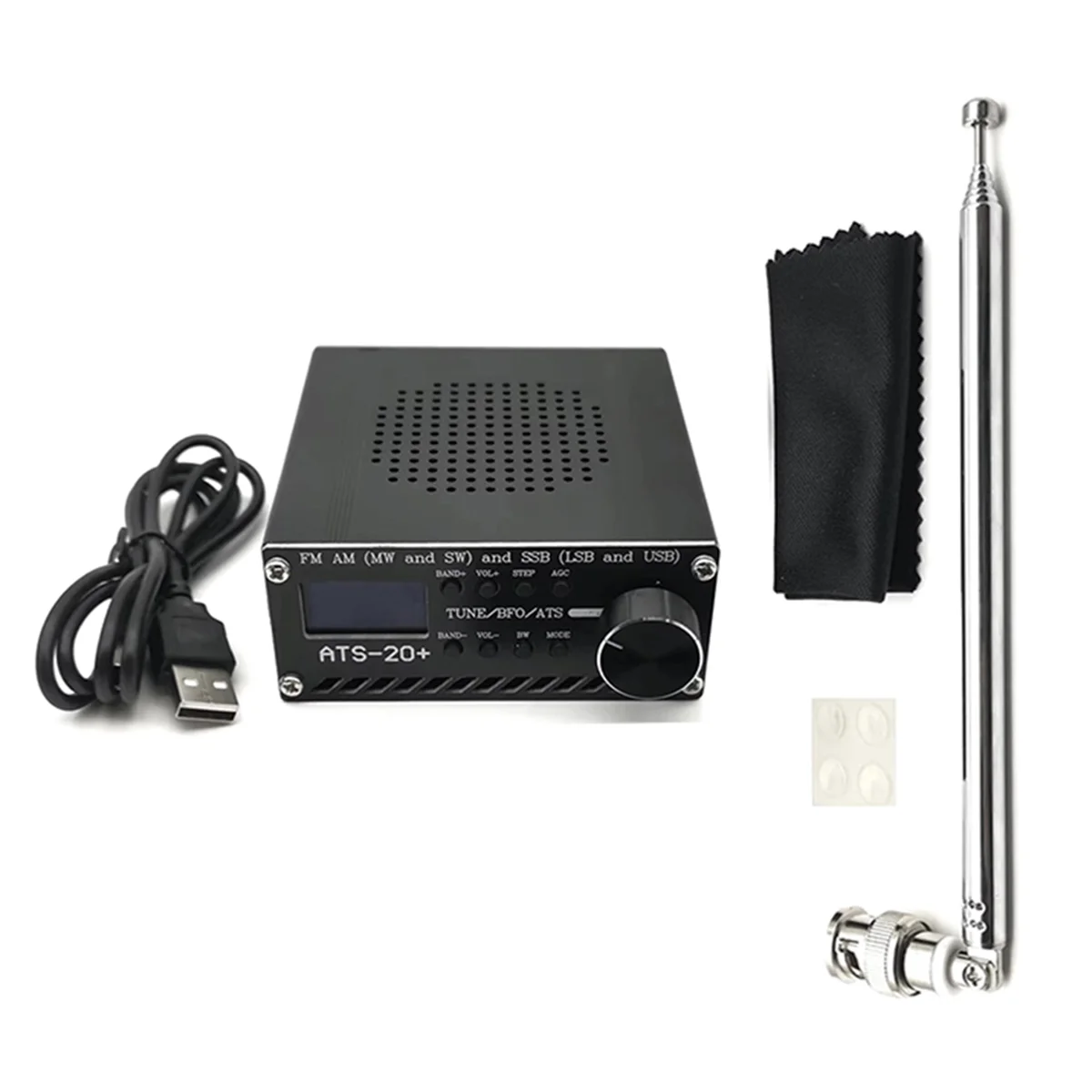 A79G USB 충전 ATS-20+ Plus SI4732 모든 대역 라디오 수신기 SDR 수신기 FM AM(MW 및 SW)SSB(LSB 및 USB)