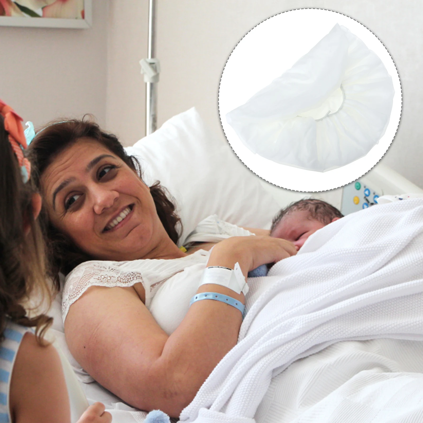 

Rinse Free Shampoo Hat Microwaveable One Size Fits Most Women Pregnant Postpartum Elderly Dry Hair Cap No Water Needed