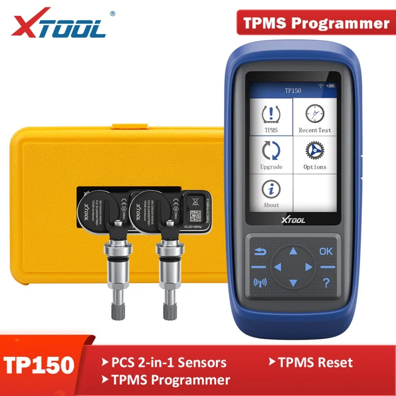 

XTOOL TP150 Tire Pressure Monitoring System OBD2 TPMS Diagnostic Scanner Tool Activate 315 433MHZ Sensor Programming With Sensor