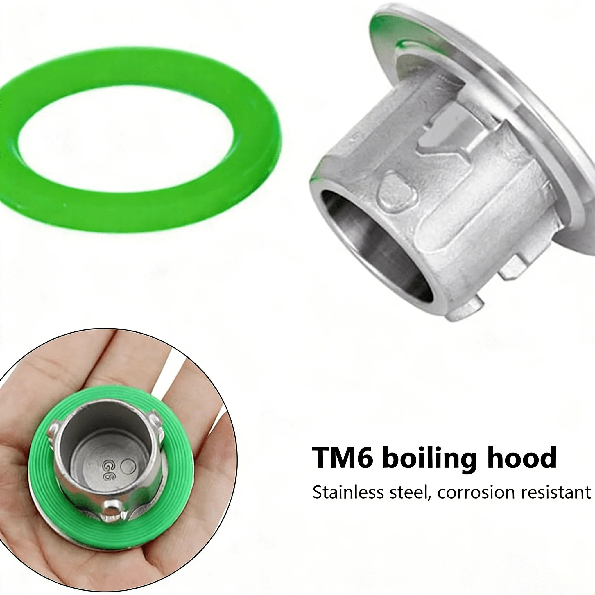 Tapón de sellado para olla principal Thermomix TM6, tapa impermeable para el orificio de la cuchilla, cubierta de repuesto para el cabezal del cuchillo para olla de cocción lenta