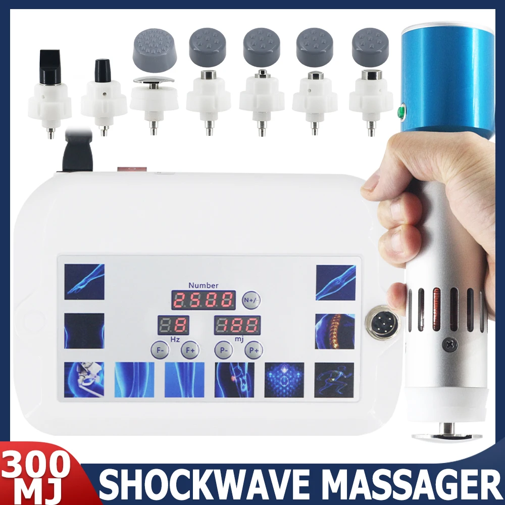 300MJ Shockwave Physiotherapy Machine Effective For ED Treatment Body Pain Relief Relaxation Shock Wave Massager Newest 2025