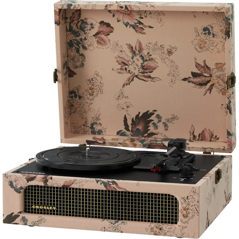 Vintage Portable Vinyl Record Player Turntable with Bluetooth and Built-in Speakers view 6