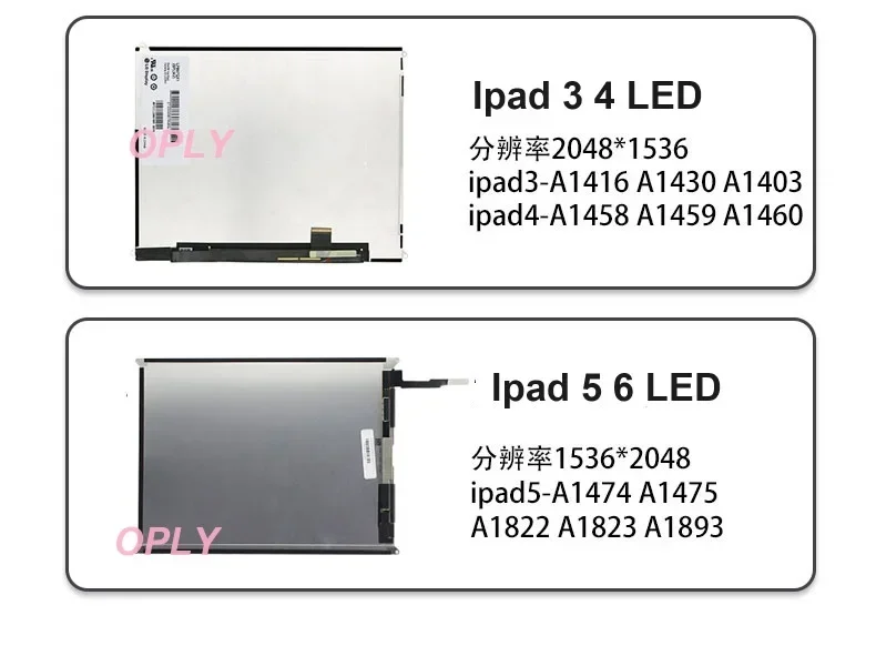 مجموعة لوحة تحكم Ipad 5 Ipad 6 A1474 A1475 A1822 A1823 A1893 2048X1536 9.7 "EDP 2 Type-C mini HDMI-متوافق مع USB-C LED