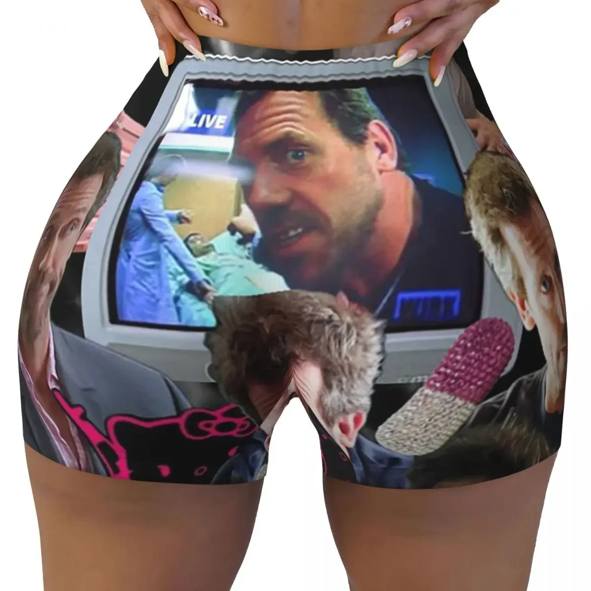 Custom Dr. Gregory House Tomorrowland Yoga Shorts Women Gym Workout Running Athletic Volleyball Biker Shorts