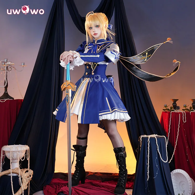 UWOWO Saber Cosplay Collab Series: juego Honkai: Star Rail × Fatee/stayy night Collab Saber disfraz de Cosplay S-XXL disfraz de Halloween