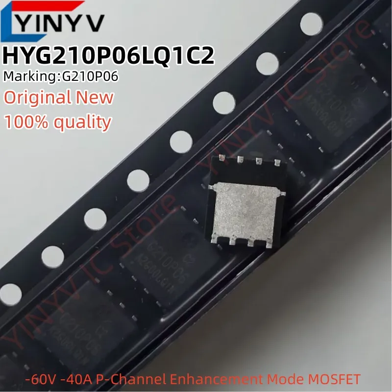 10-50Pcs HYG210P06LQ1C2 G210P06 HYG210P06  -60V -40A  P-Channel Enhancement Mode MOSFET Original New 100% quality