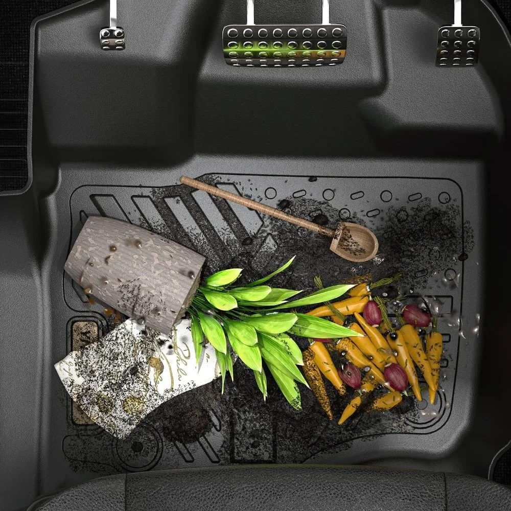 3Pcs Car Floor Mats for 2016 - 2021 Honda Civic All Weather Anti-Slip TPE Liners view 5