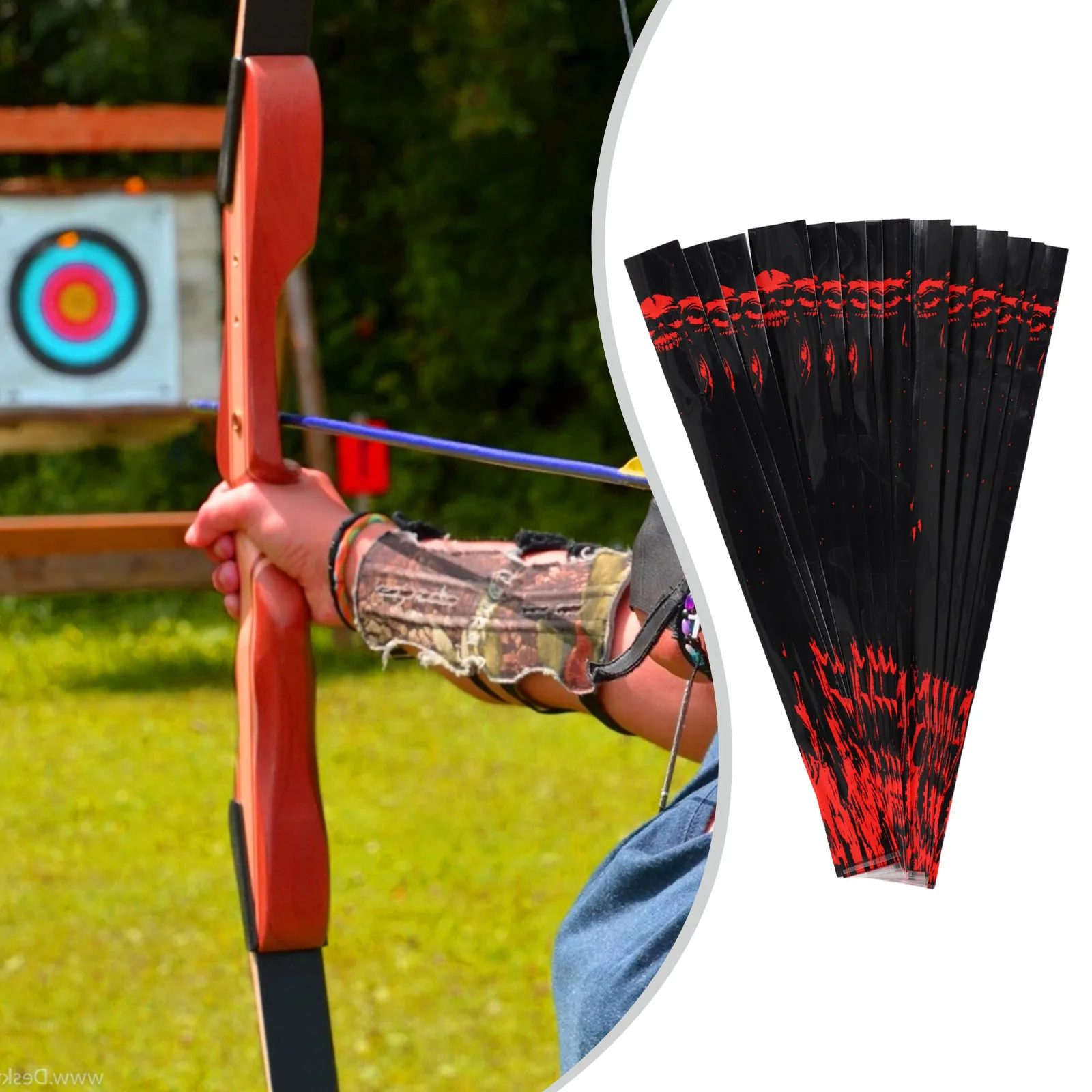 Heat Shrinkable Arrow Wraps  15pcs Arrow Sticker  Waterproof And Scratch Resistant  Suitable For Aluminum And Carbon Arrows