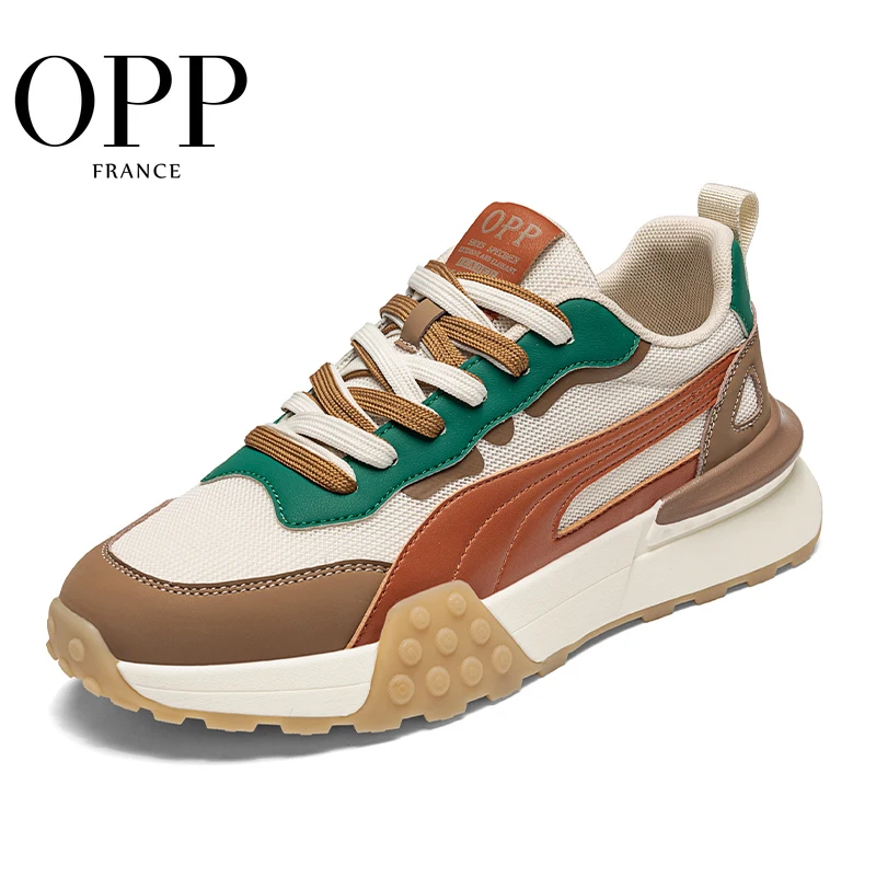 OPP Hard-Wearing Men's New Style Sneakers Shoes Autumn Summer New Official Casual Lace-up Running Blance Shoes Massage