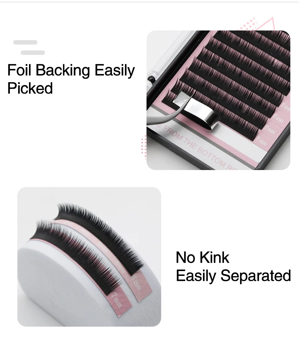 Qeelasee Bottom Volume Lashes Untere Wimpern Unterwimpernverlängerungen 5/6/7mm Kurze Wimpern Augenbrauen-Wimpern Make-up Maquillaje Cilios – Detail 5