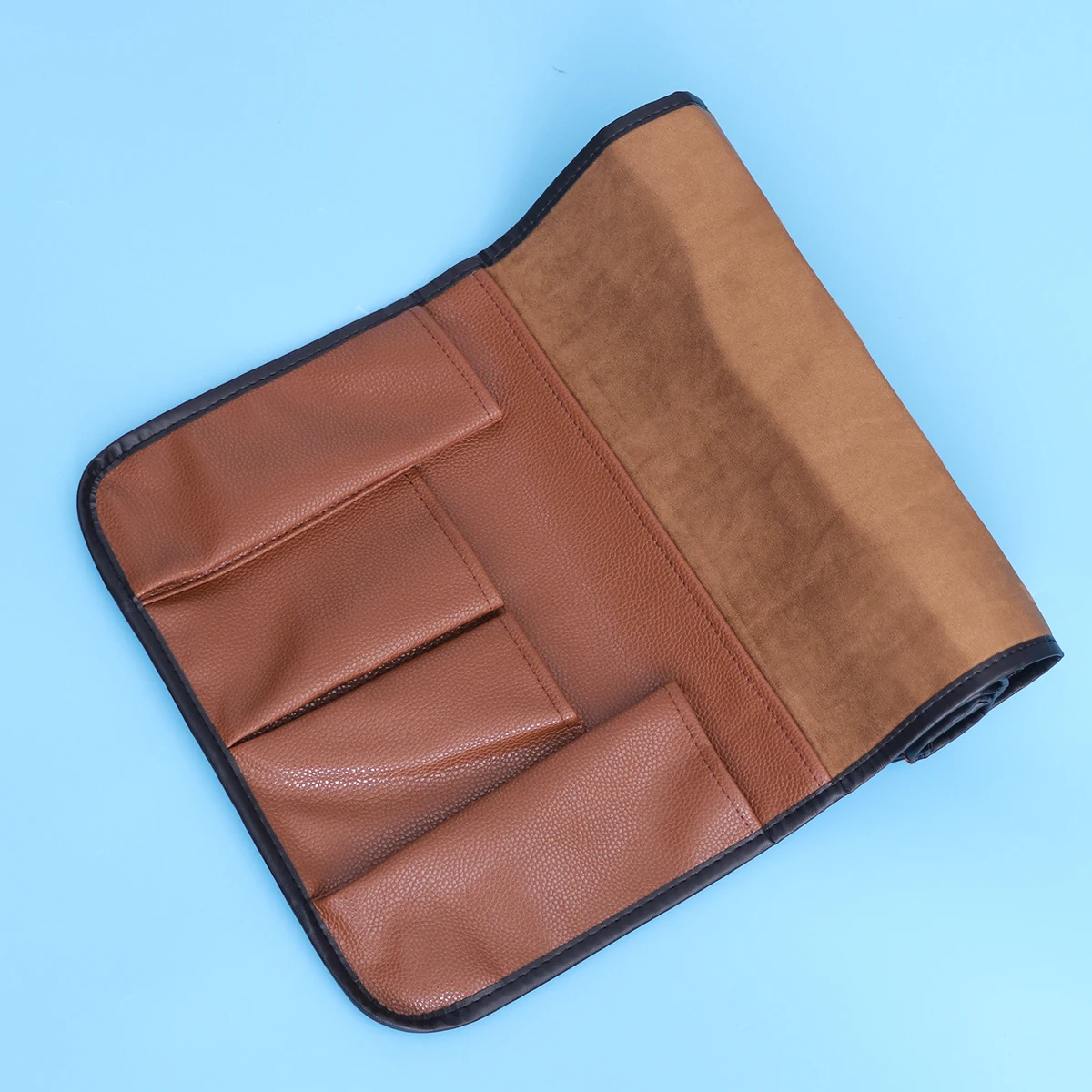 

Sofa Armrest Storage Bag 7 Pockets Suede PU Anti Slip Bedside Organizer Remote Holder Snack Pocket Magazine Storage Sofa Pocket