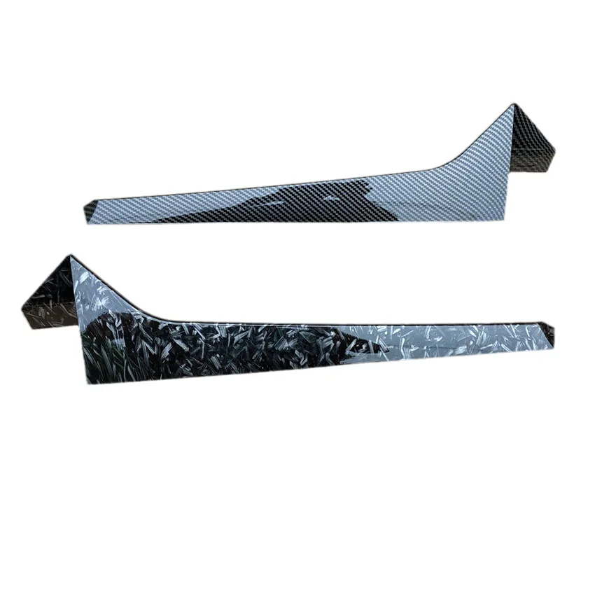 

2Pcs Car Styling ABS Rear Window Spoiler Side Wing Cover Trim Glossy Black/Carbon Fiber for VW Tiguan R-Line 2017-2022