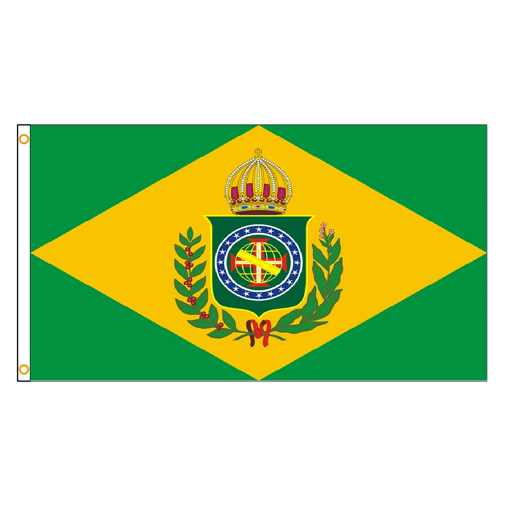 

Hanging 90X150cm Flag of the Brazilian Empire For Decoration