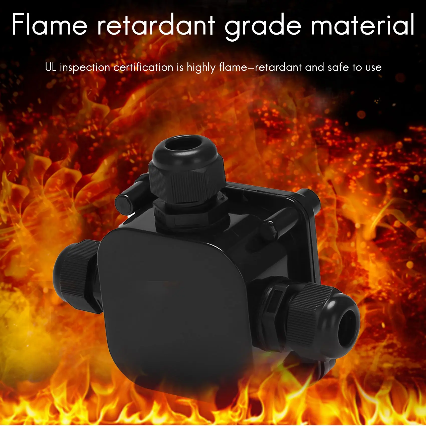 

Водонепроницаемая электрическая распределительная коробка ABLU-Box IP68, 3-контактный кабельный соединитель для наружного использования, для кабелей 5,5–10,2 мм (упаковка из 8 шт.)