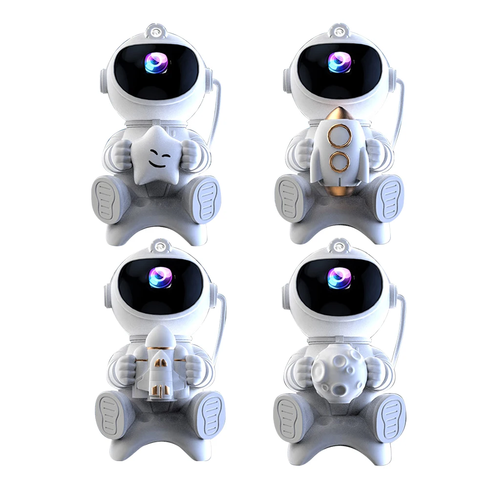 Spaceman-Projecteur de Plafond Étoilé, Lampe de Projection, 3 Couleurs de Lumière, Compatible Bluetooth avec Télécommande, Cadeaux pour Enfants