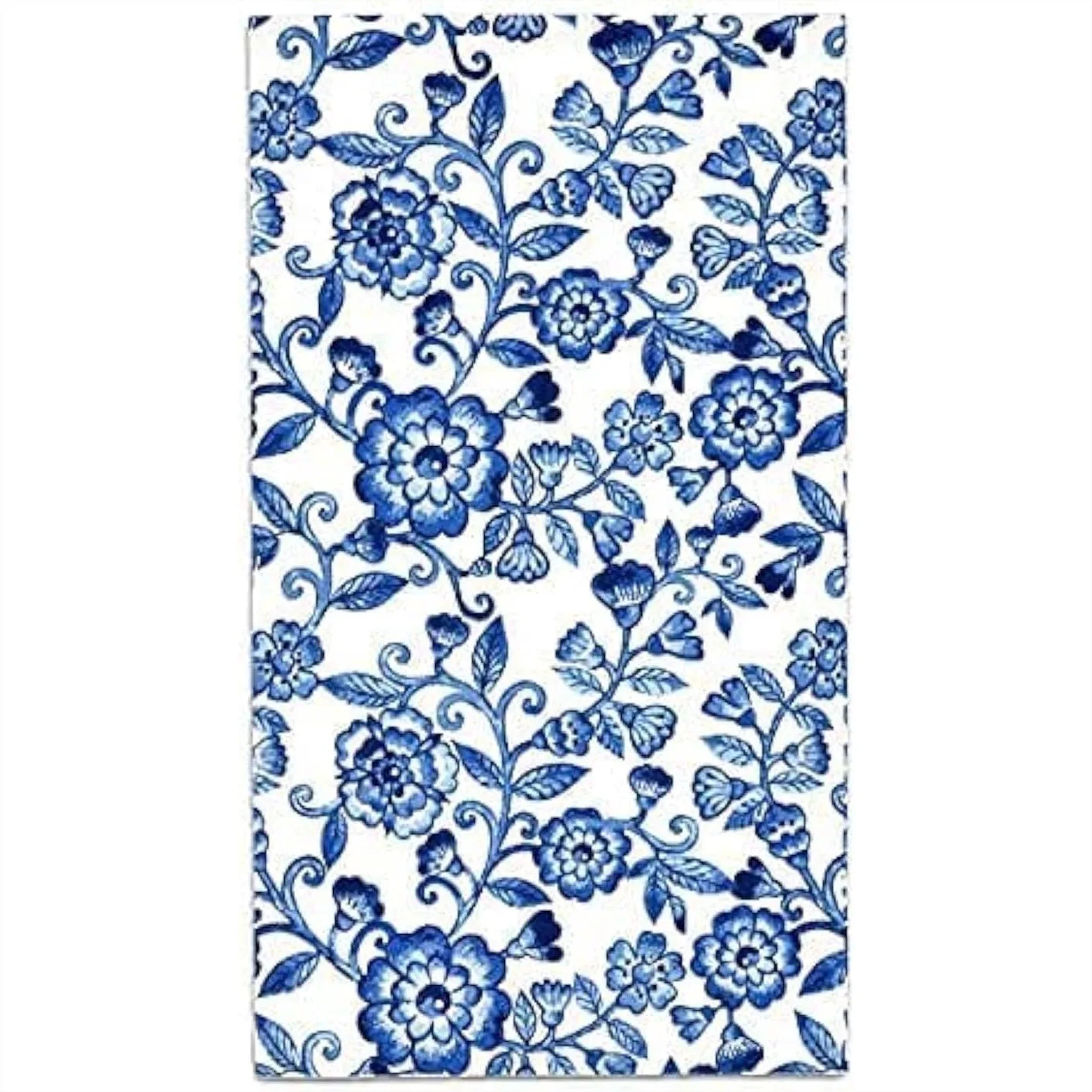 

100 Blue Floral Guest Napkins Decorative Hand Towels 3 Ply Disposable Paper Napkins for Bathroom Wedding Party