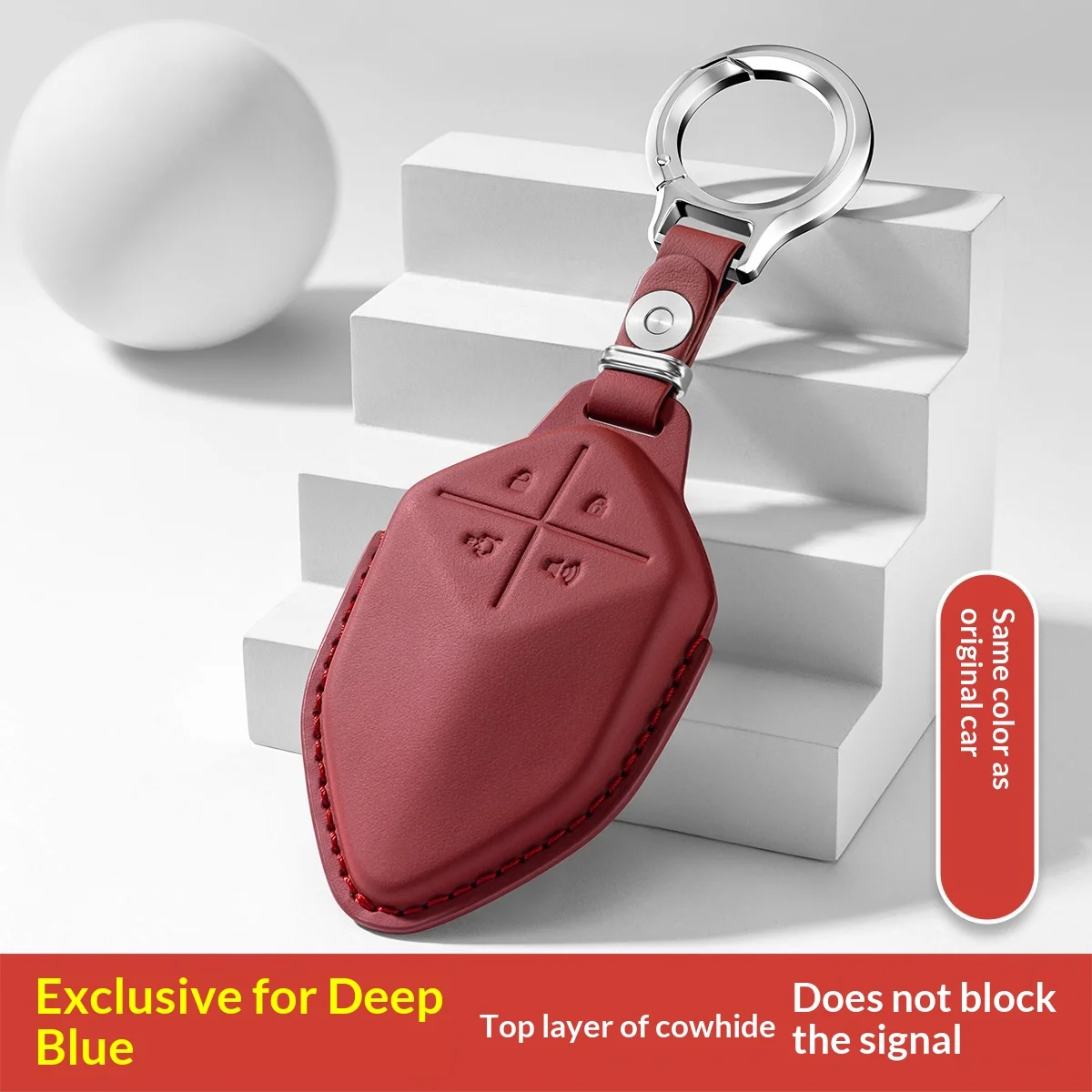 

Чехол для ключей Changan темно-синего цвета, кожаный чехол для автомобилей S7 G318 sl03 L07 S05 S09