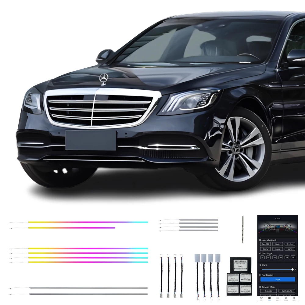 

14-20 Benz S Светодиодный окружающий свет 20-в-1 Комплекты салона автомобиля