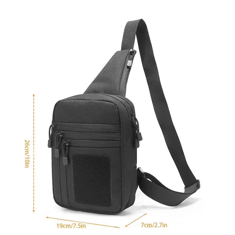 

Тактическая нагрудная сумка EDC 1000D, кобура для пистолета, скрытая сумка для переноски пистолета, трансформируемый рюкзак через плечо для охоты, кемпинга