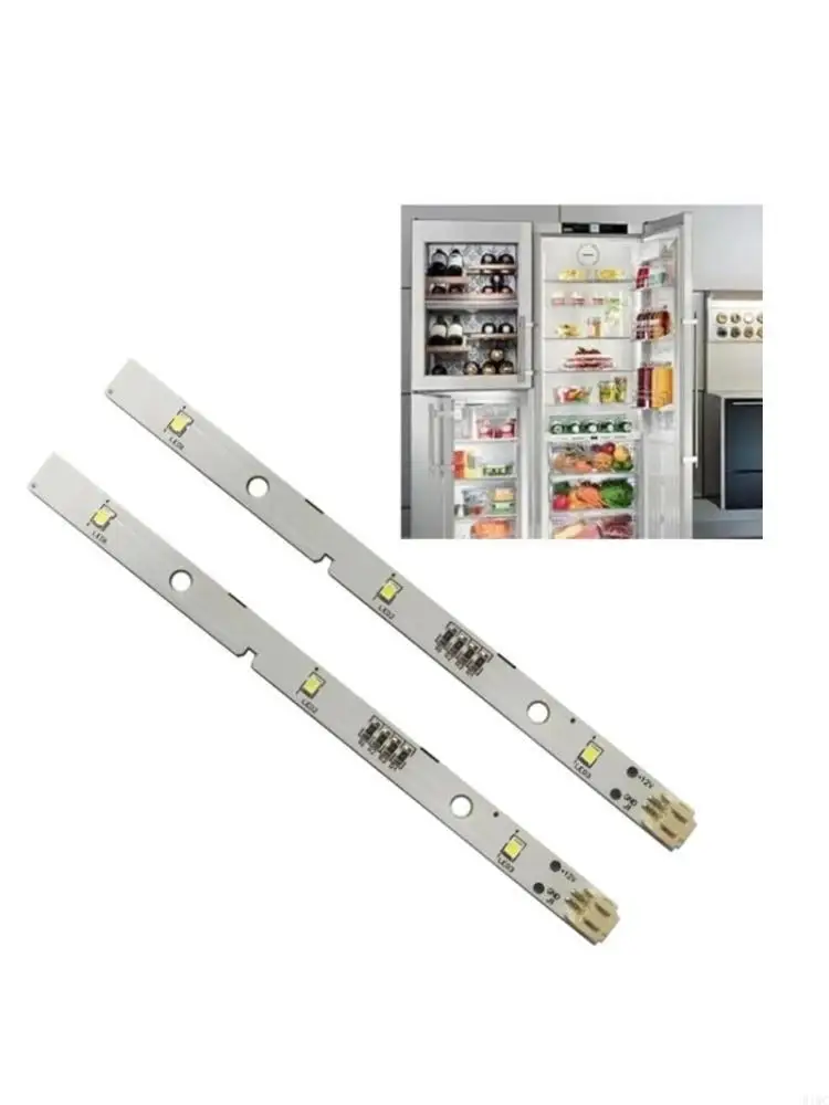 

2 Pack LED Light Strips Board Module For Refrigerator Interior Lighting MDDZ162A