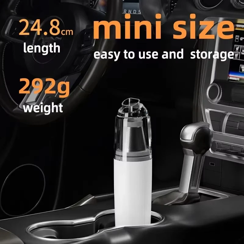 Xiaomi-aspiradora eléctrica para coche, Mini aspirador portátil de alta potencia, inalámbrico, potente eliminador de polvo y limpieza profunda