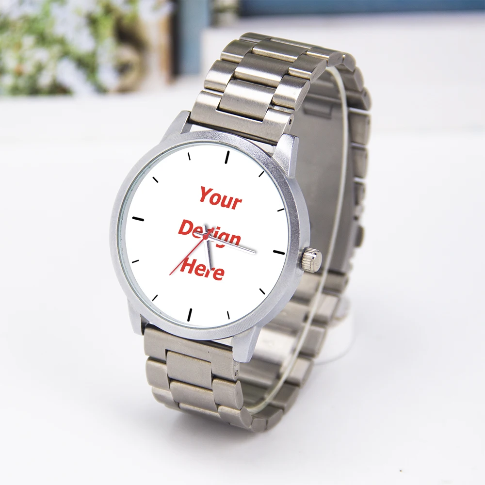 Silver Alloy Watch Case Customize Watch Dial Case diamater 45/38 mm DIY Watches Face Men Women Gift Quartz Souvenir Memento