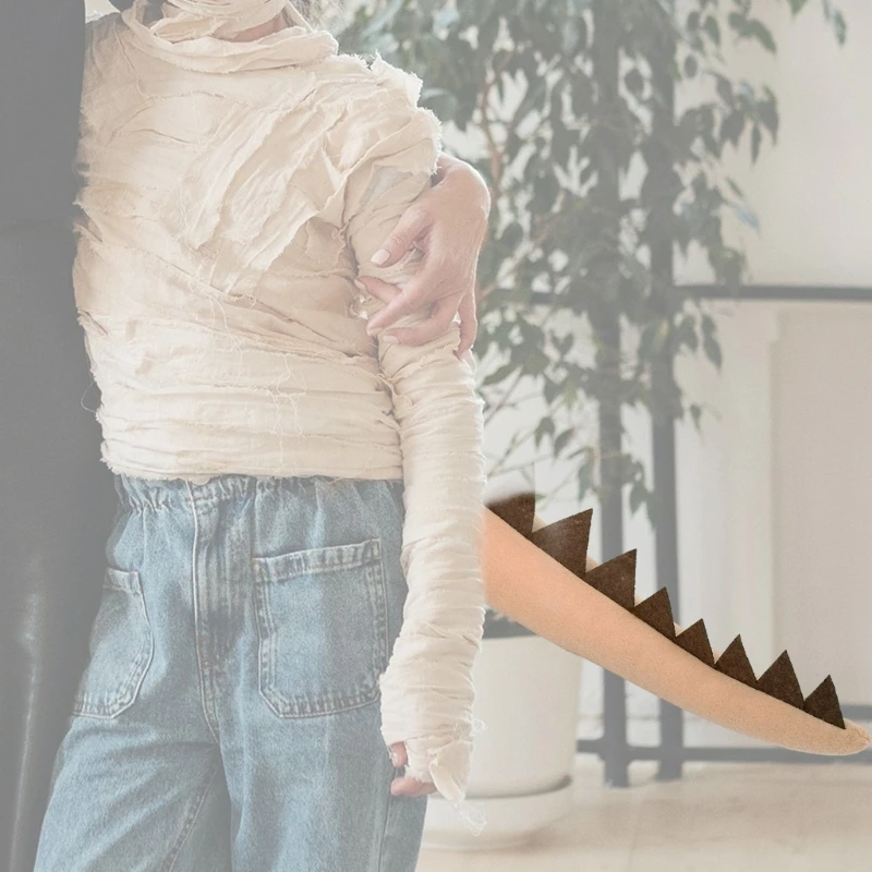 Halloween Dress up Schwanz Kinder Dinosaurier Schwanz Kostüm für Junge Mädchen Geburtstag Cosplay