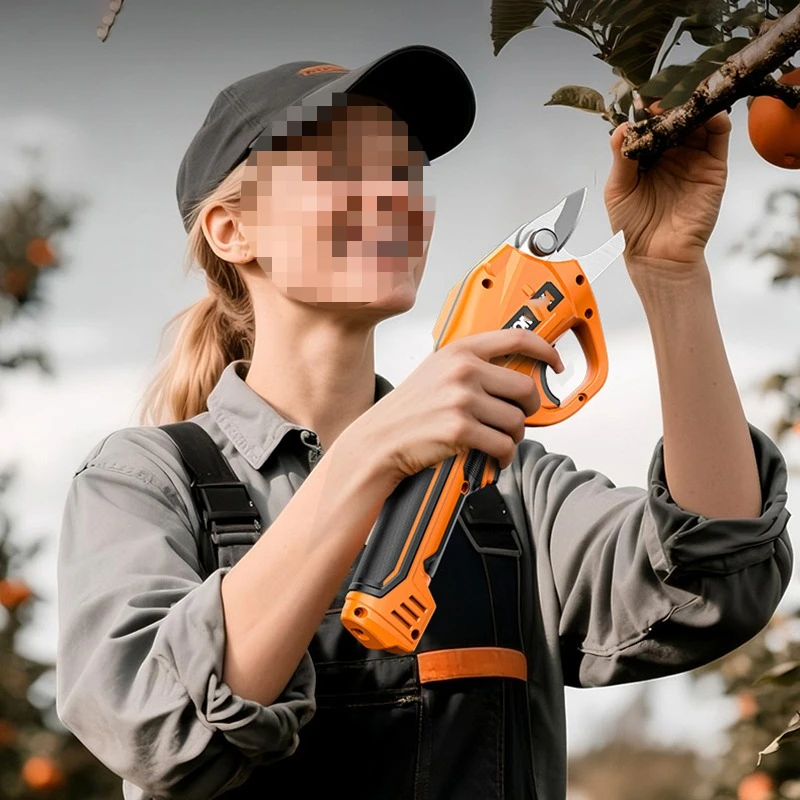 Electric Pruning Shears Wireless Garden Fruit Tree Shears Portable Rechargeable Thick Branch Scissors Gardening Pruning Tools